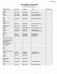 Instructors for Tulsa Pipeline Club College continued